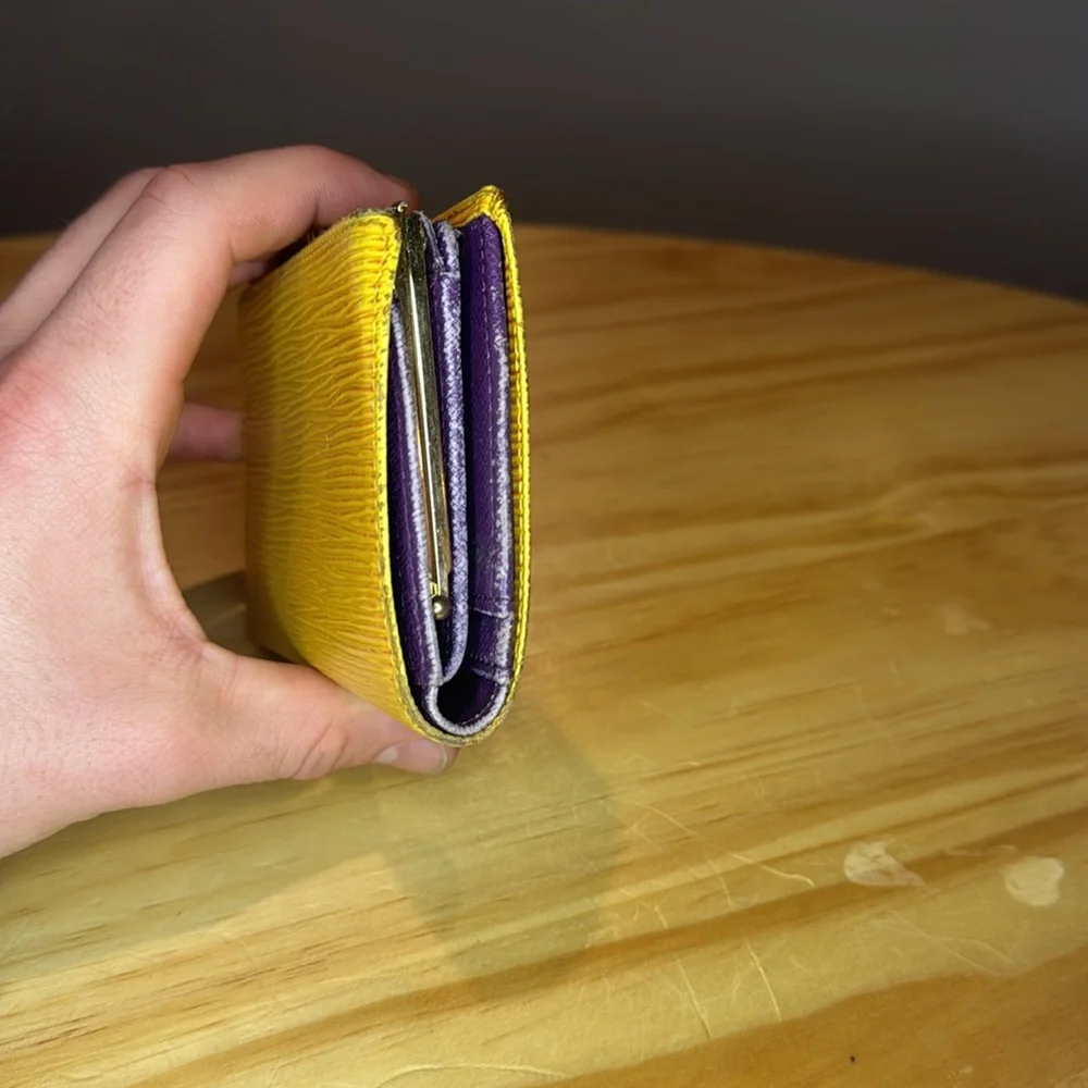 Louis Vuitton Yellow Epi Leather Wallet